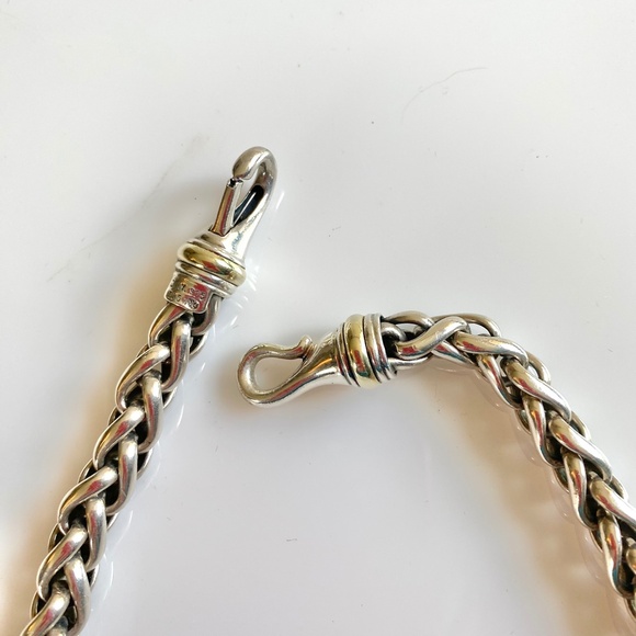David Yurman 8mm and 16.5-inch Silver Necklace - Picture 4 of 7